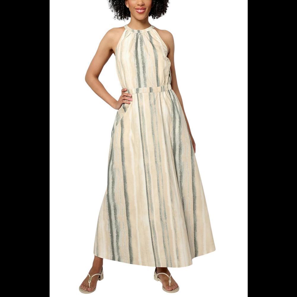 Me by Jennie Garth Women's Cotton Clark Maxi Dress Natural - Regular